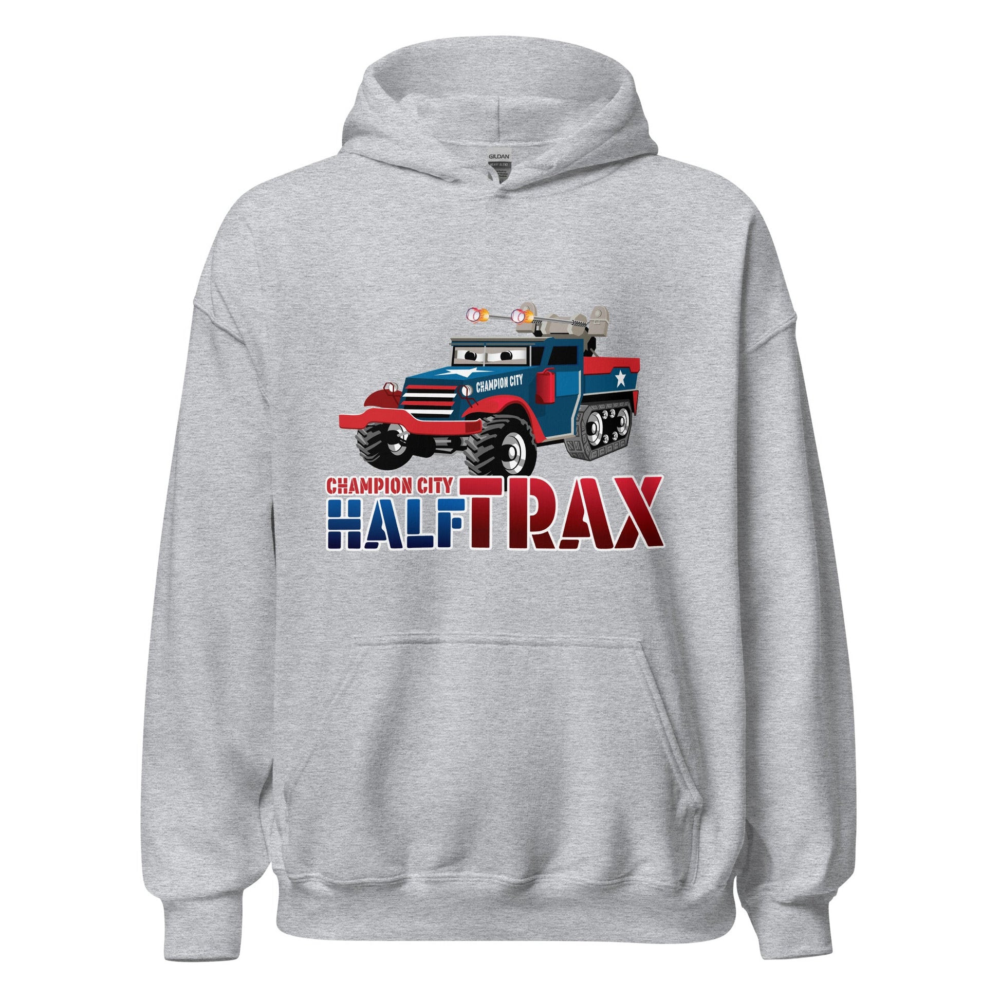 Classic | Hoodie | Half Trax Baseball | Mascot Logo