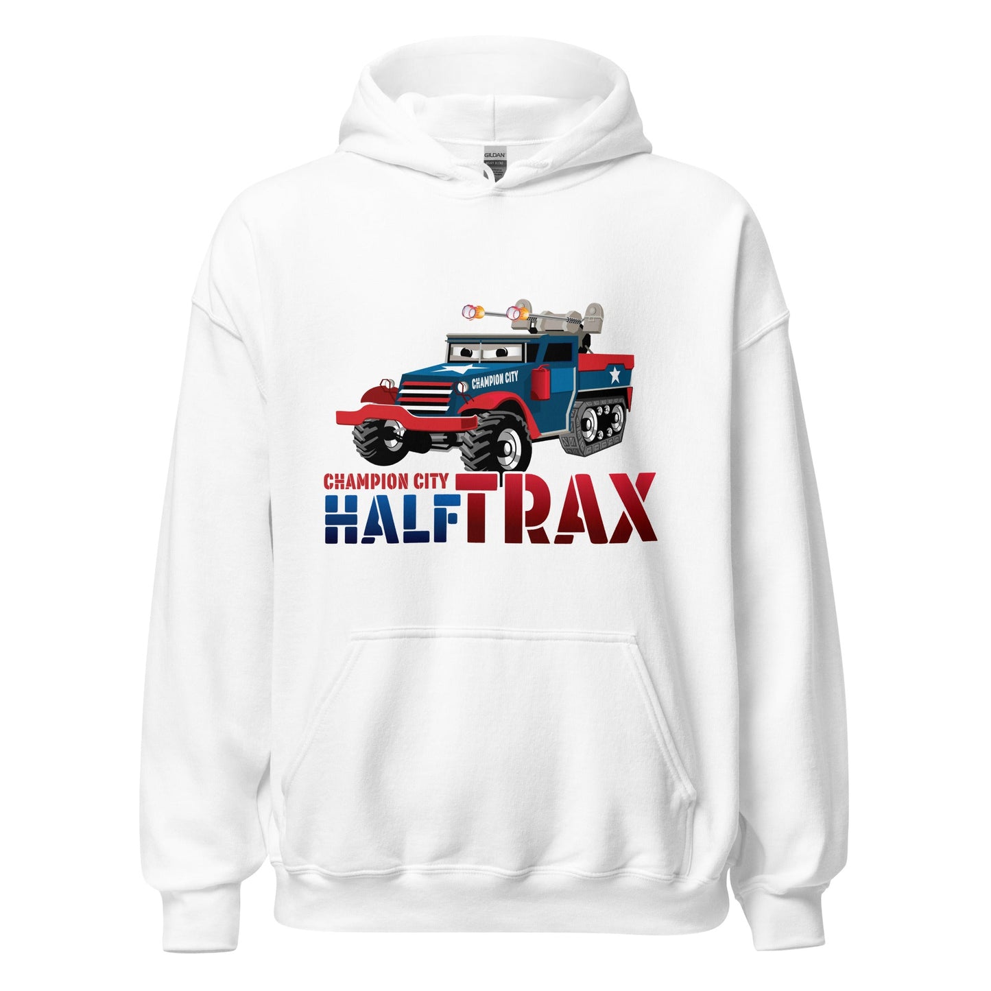 Classic | Hoodie | Half Trax Baseball | Mascot Logo