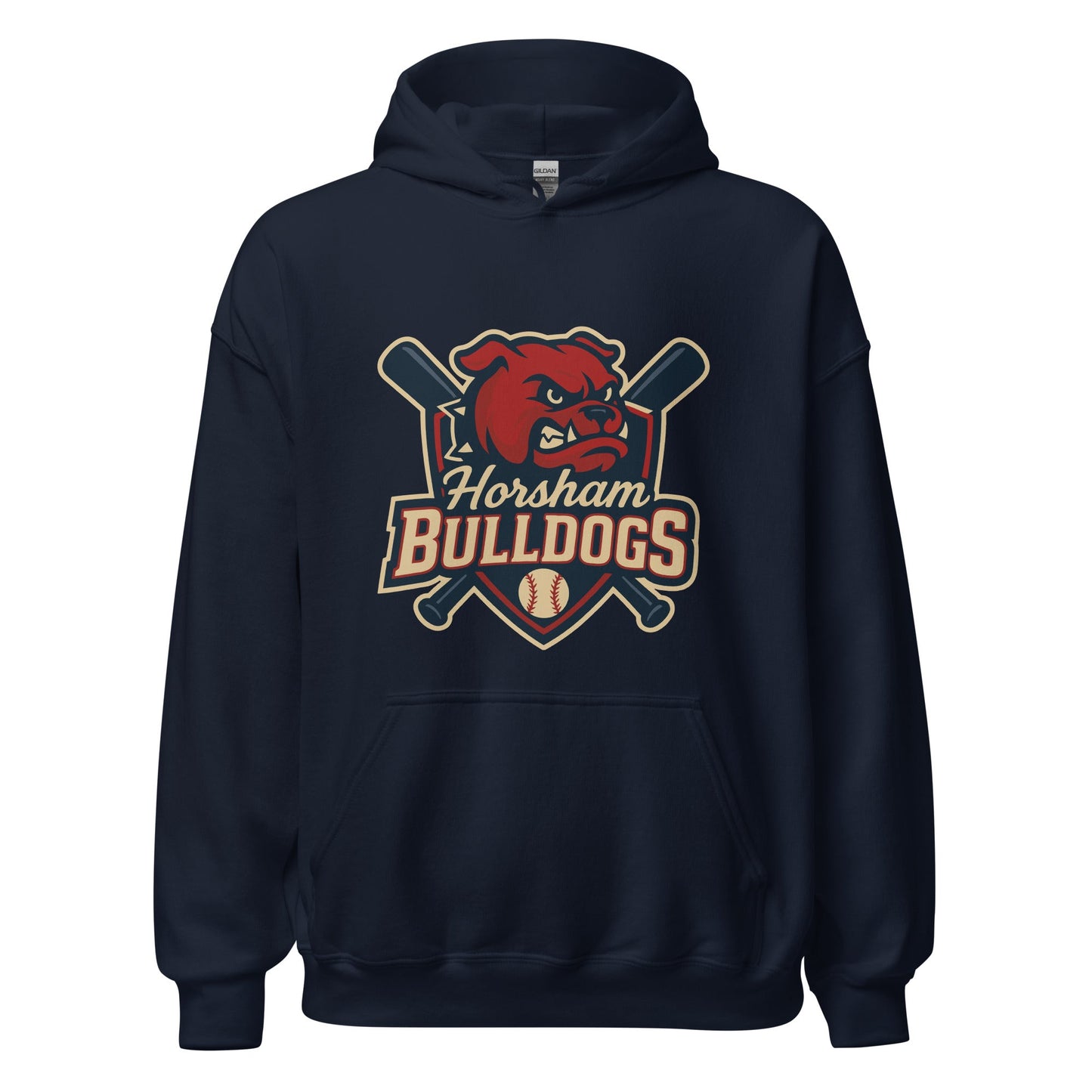 Classic | Hoodie | Horsham Travel Baseball | Bulldogs Logo