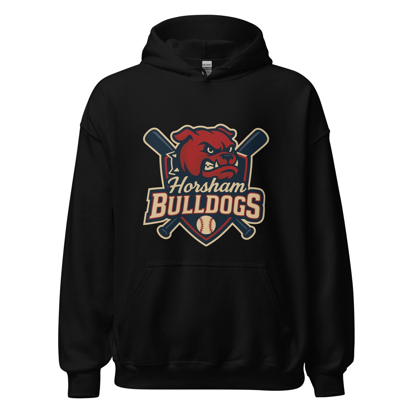 Classic | Hoodie | Horsham Travel Baseball | Bulldogs Logo