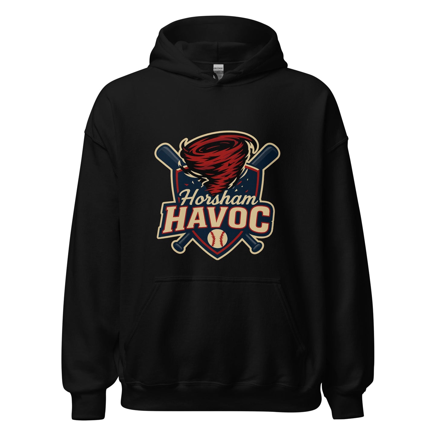 Classic | Hoodie | Horsham Travel Baseball | Havoc Logo