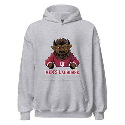 Classic | Hoodie | Indiana University Lacrosse | Mascot Logo