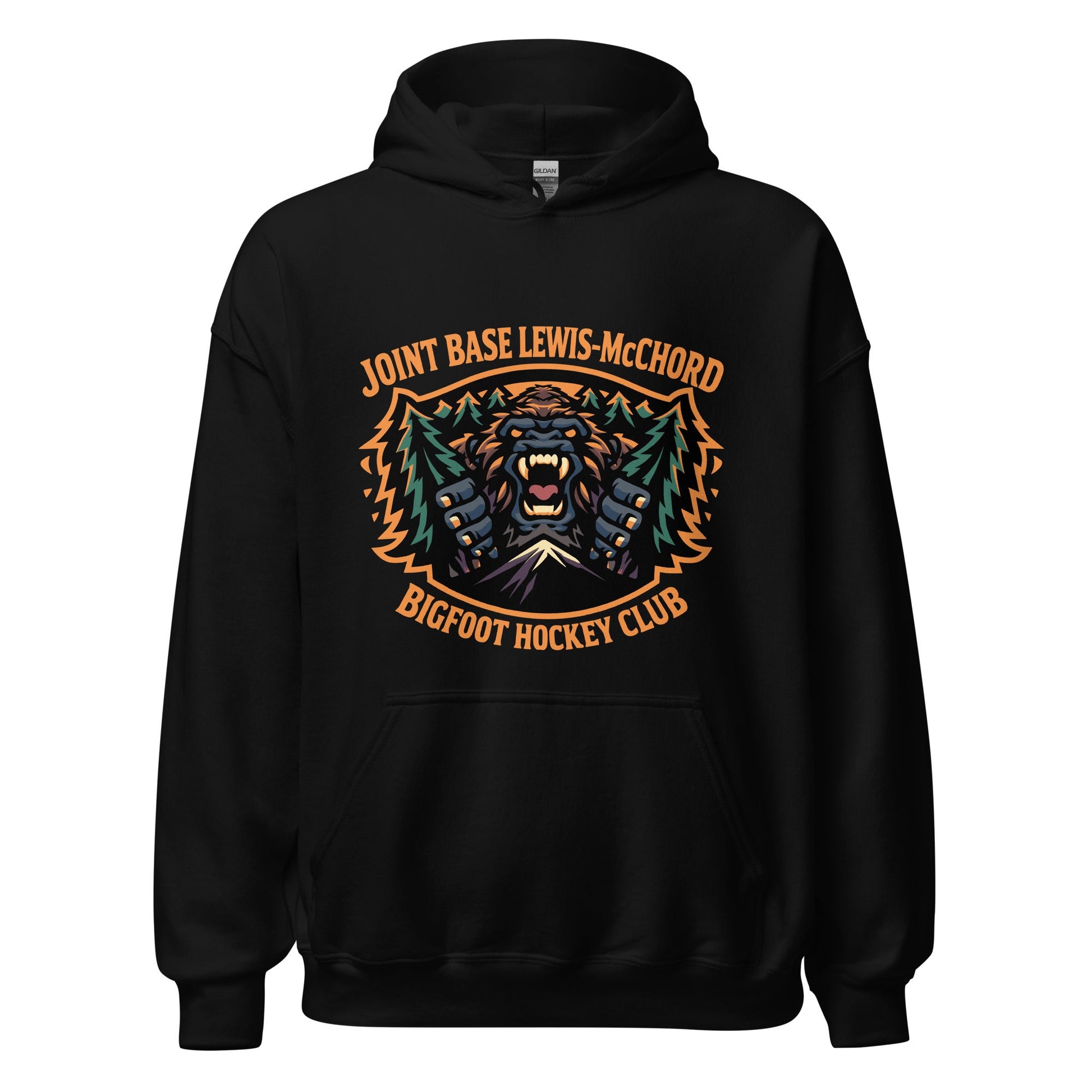 Classic | Hoodie | JBLM Bigfoot Hockey Team | Mascot Logo