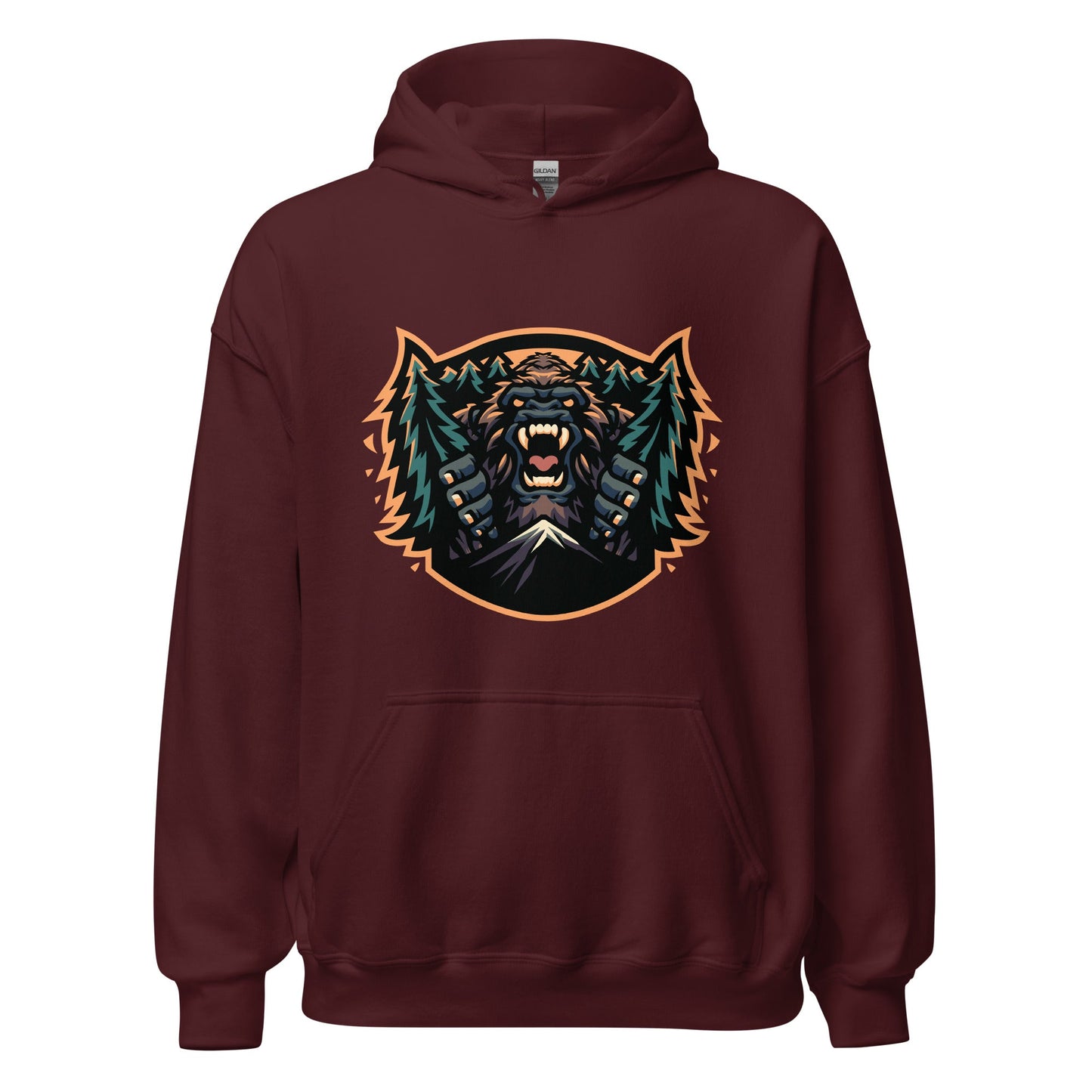 Classic | Hoodie | JBLM Bigfoot Hockey Team | Mascot Logo
