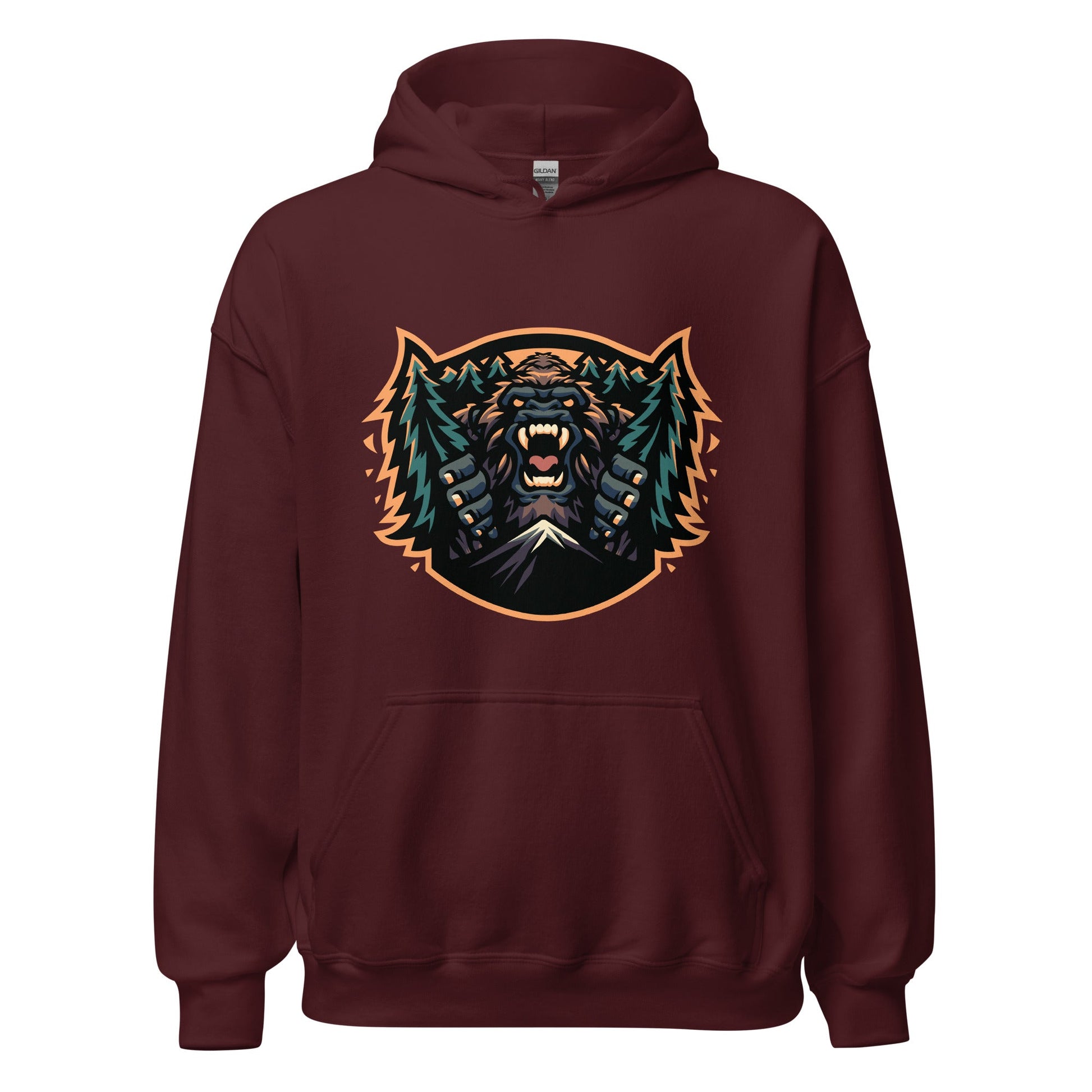 Classic | Hoodie | JBLM Bigfoot Hockey Team | Mascot Logo