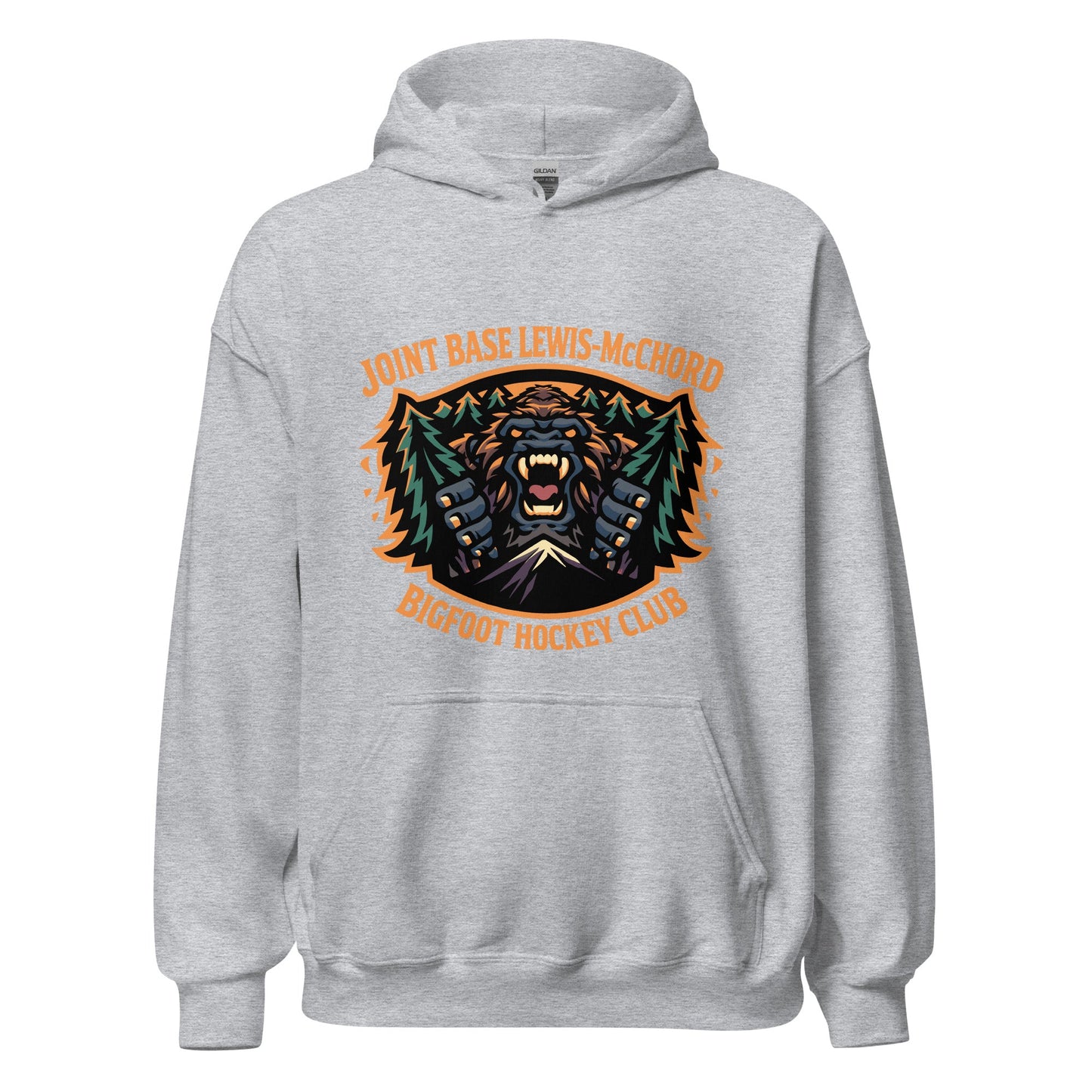 Classic | Hoodie | JBLM Bigfoot Hockey Team | Mascot Logo
