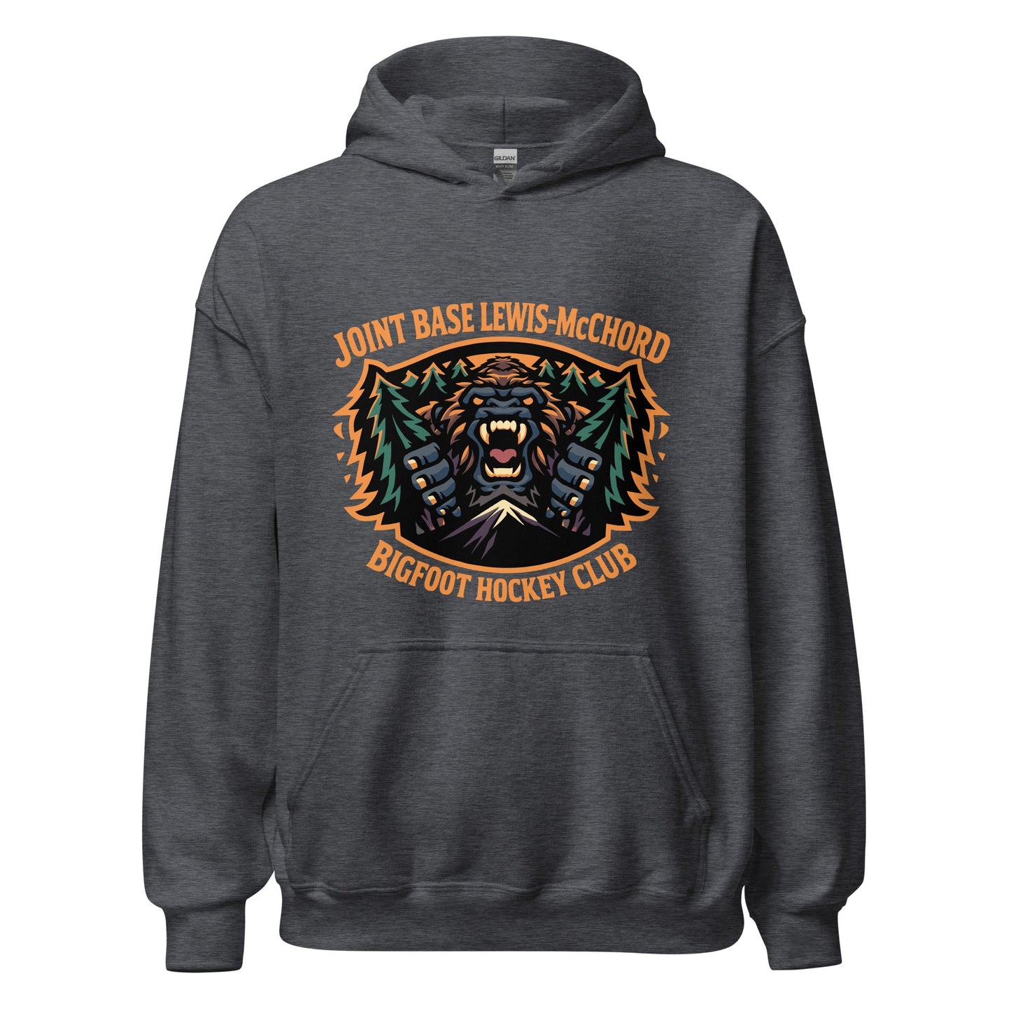 Classic | Hoodie | JBLM Bigfoot Hockey Team | Mascot Logo