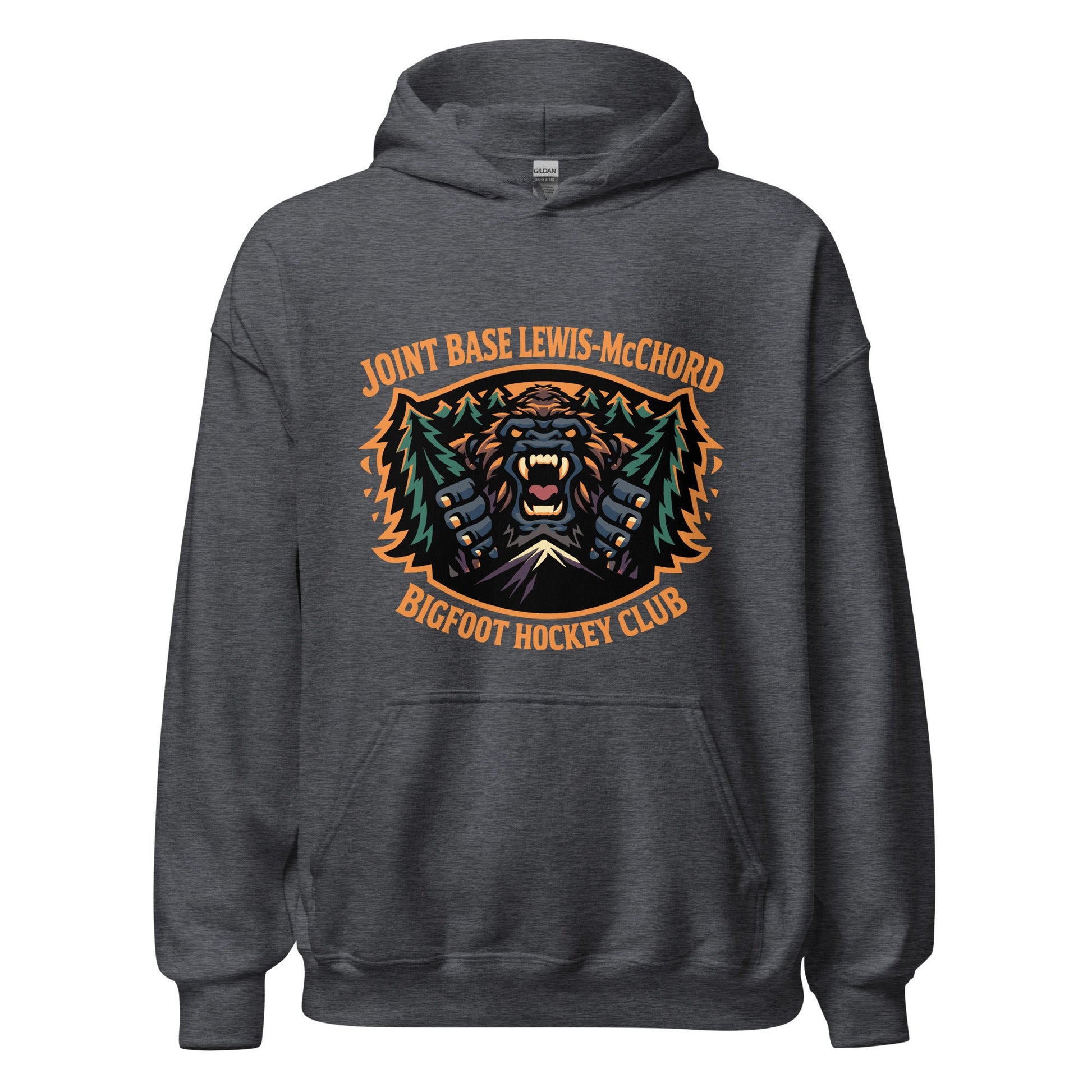 Classic | Hoodie | JBLM Bigfoot Hockey Team | Mascot Logo