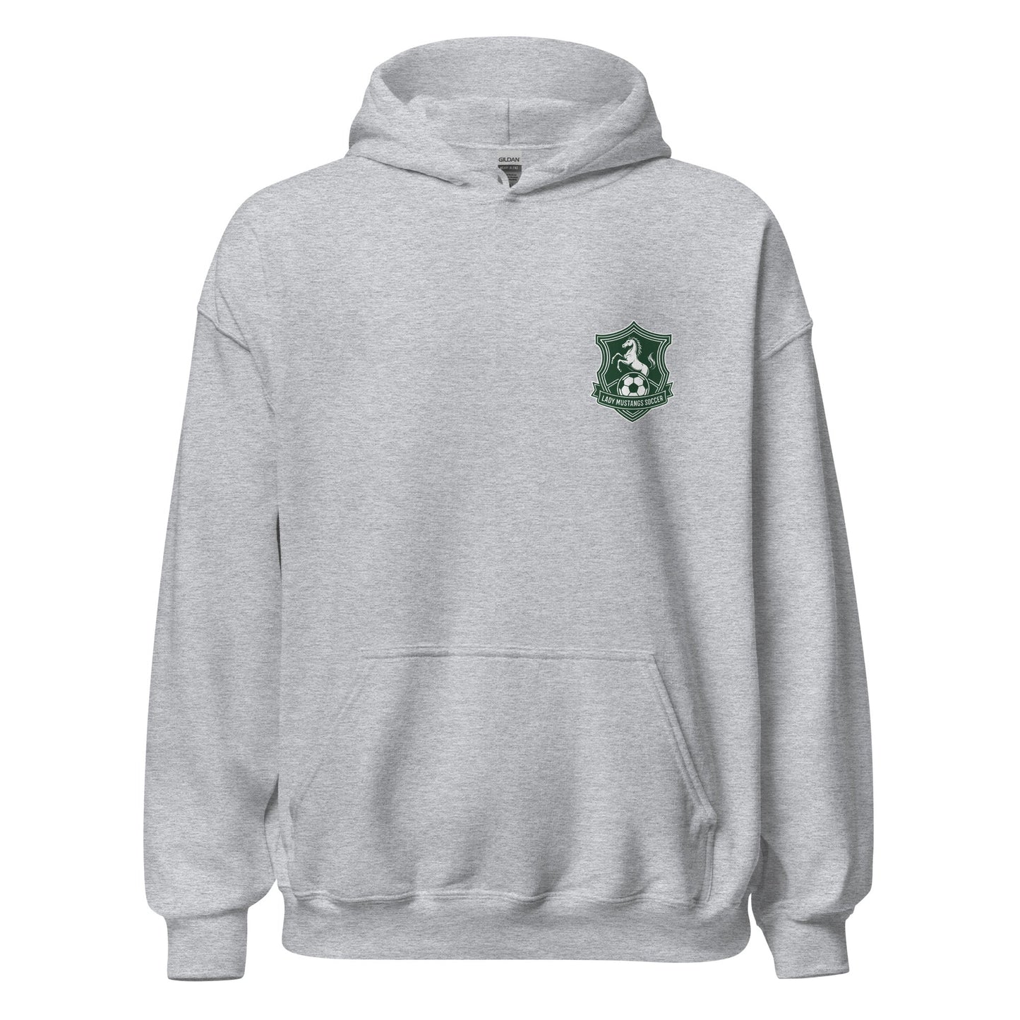 Classic | Hoodie | JFK Memorial Lady Mustang Soccer | Pocket Logo