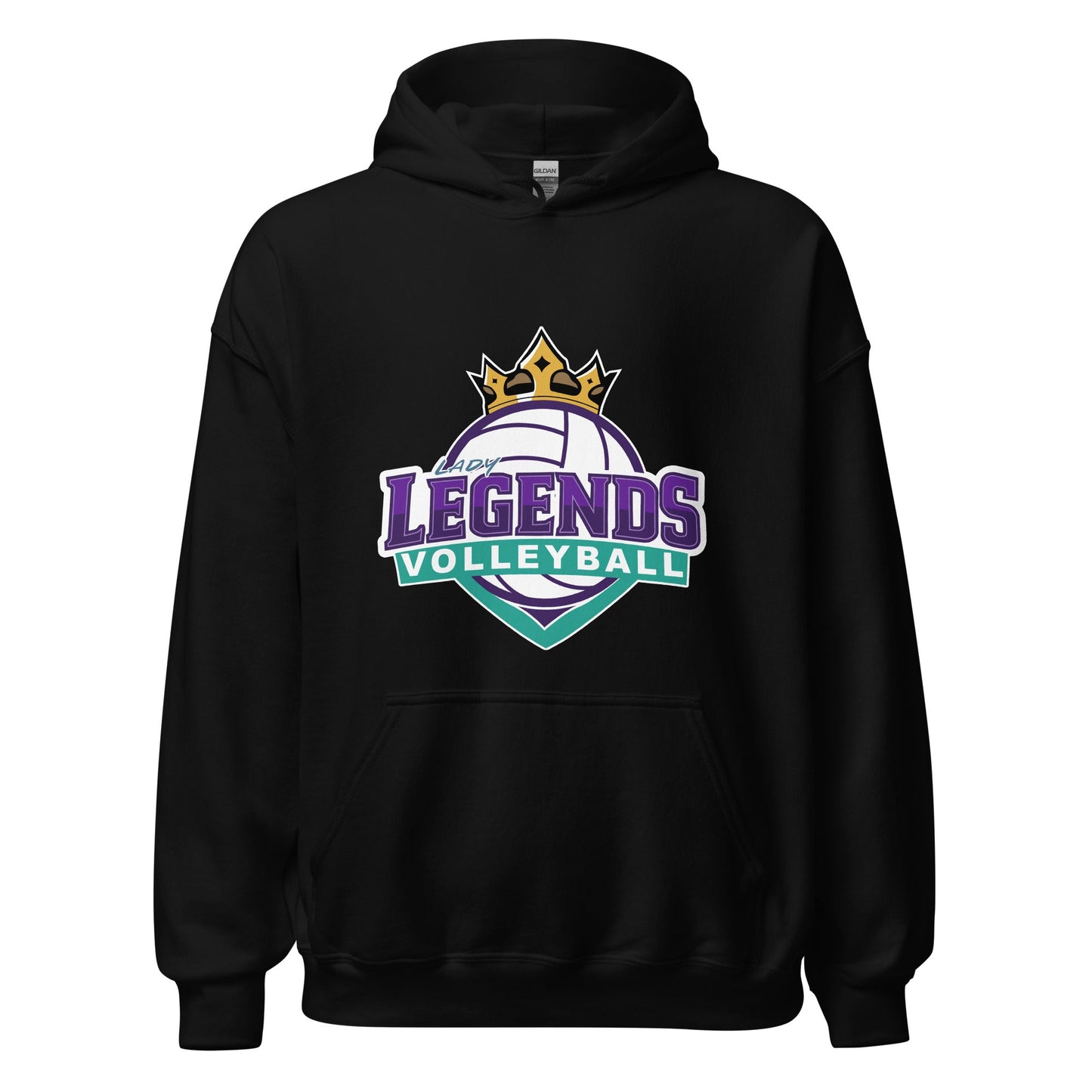 Classic | Hoodie | Lady Legends Volleyball | Crown Logo