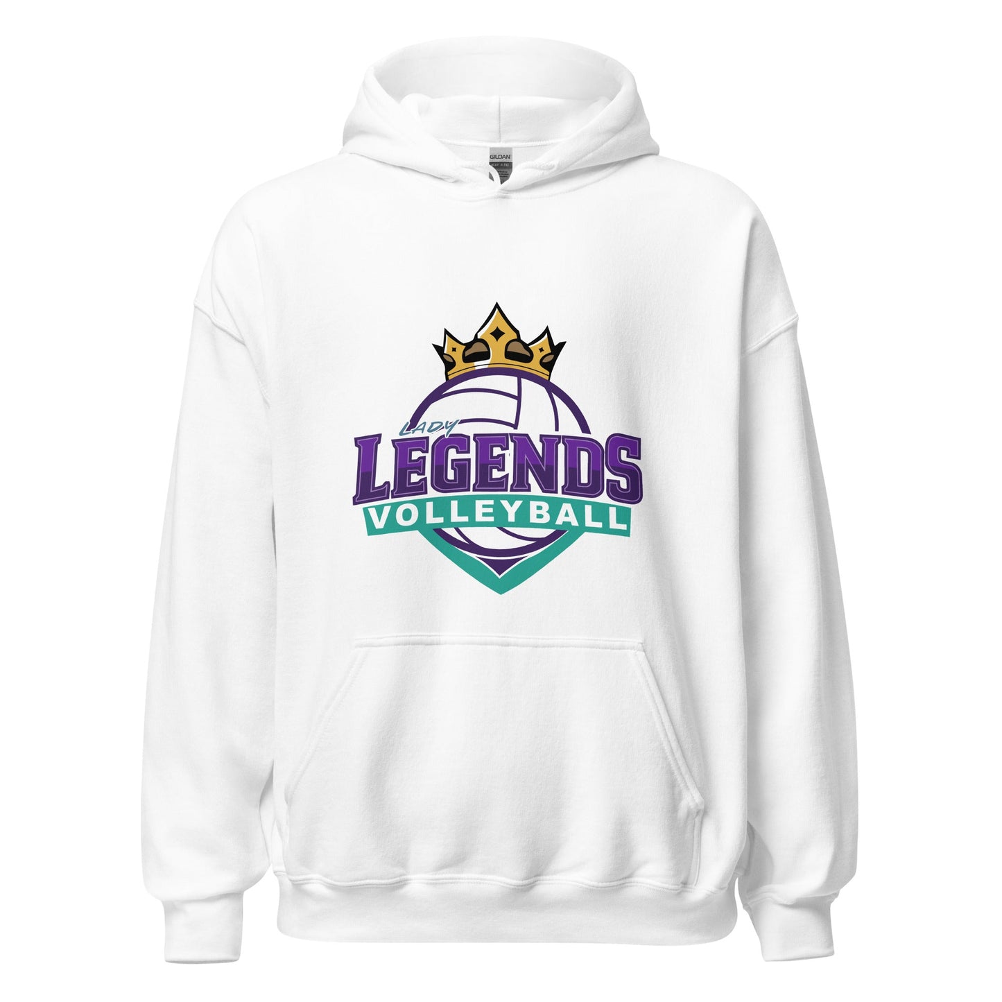 Classic | Hoodie | Lady Legends Volleyball | Crown Logo