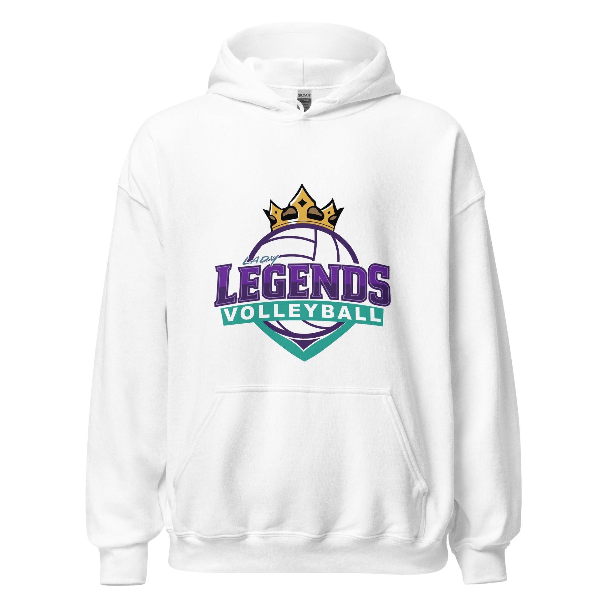 Classic | Hoodie | Lady Legends Volleyball | Crown Logo