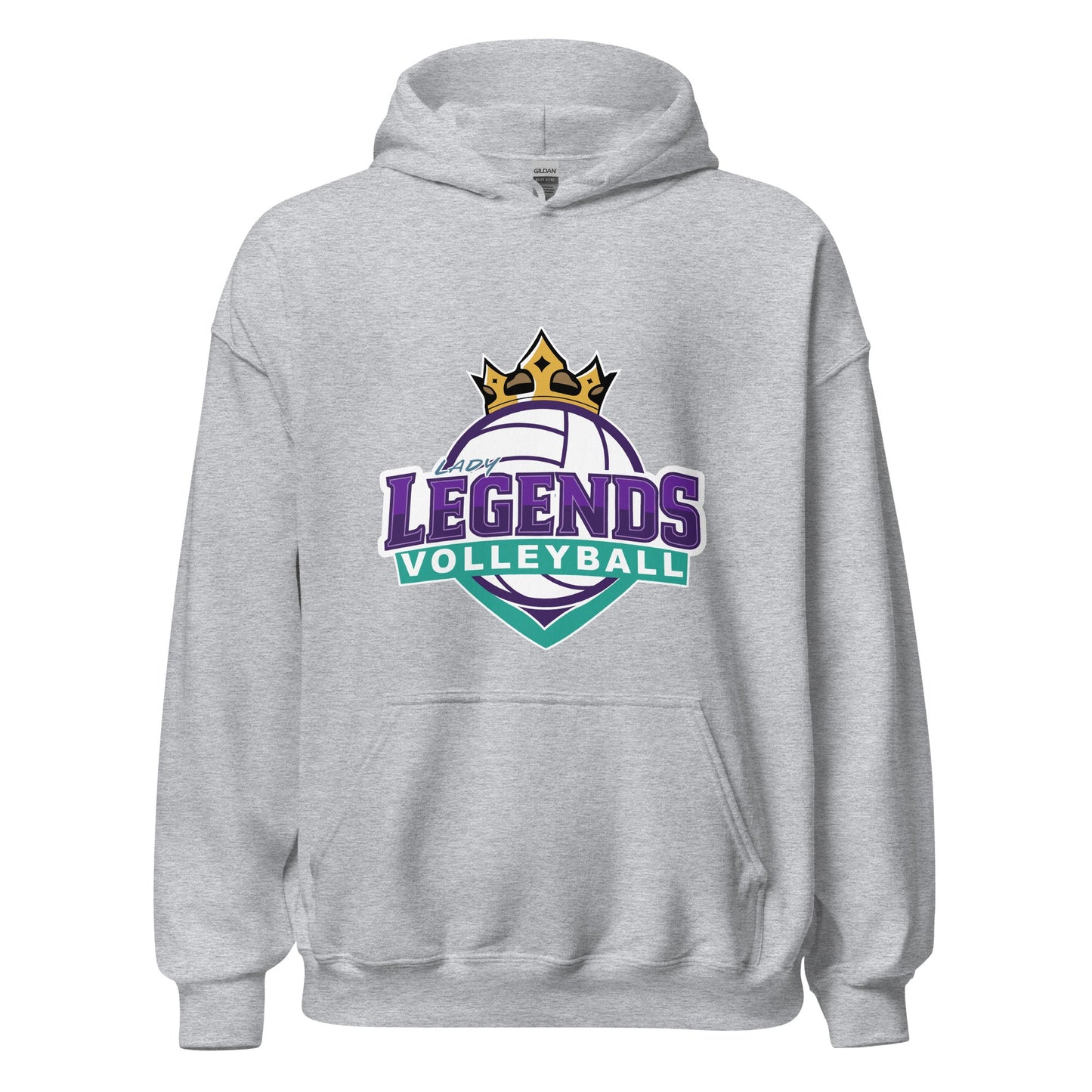 Classic | Hoodie | Lady Legends Volleyball | Crown Logo