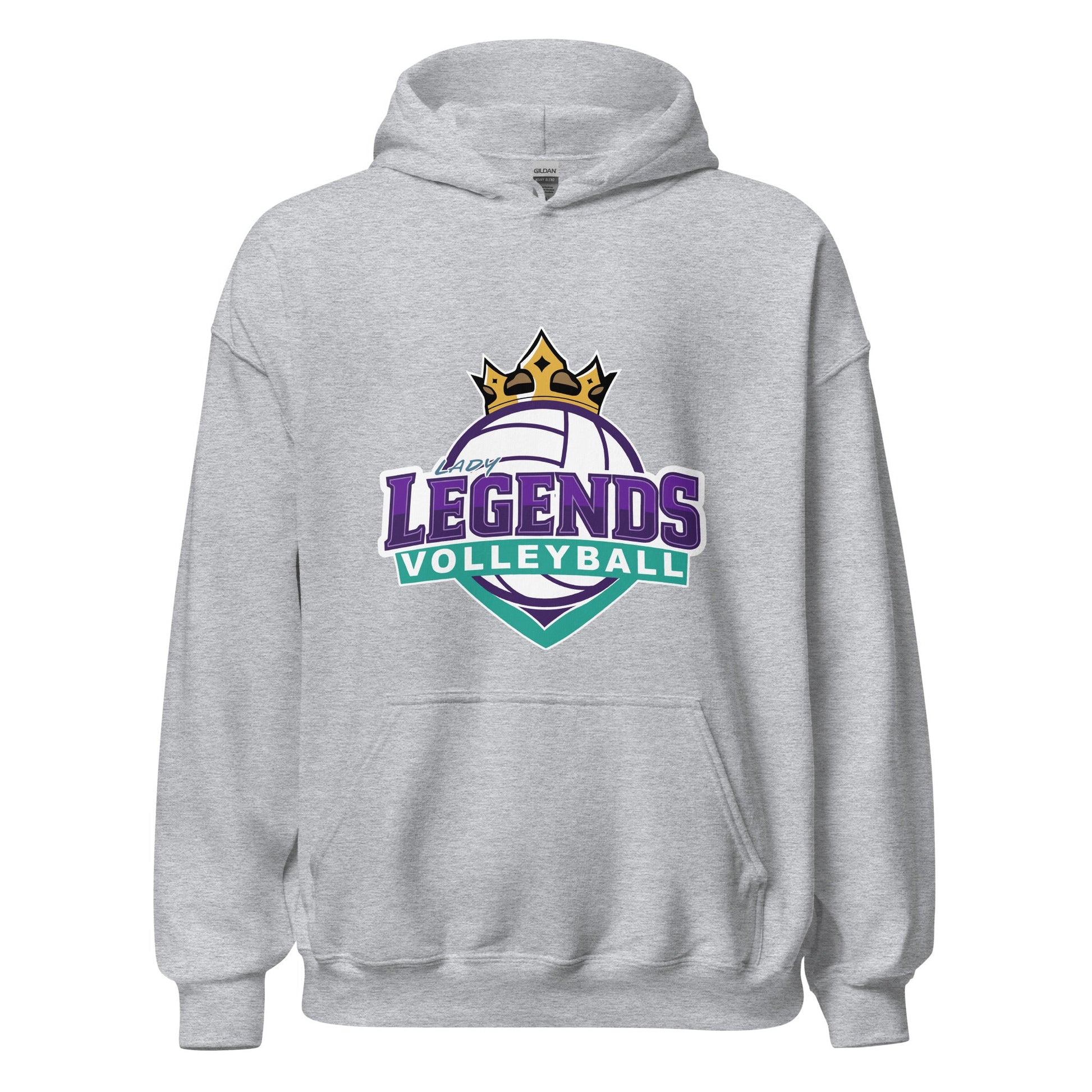 Classic | Hoodie | Lady Legends Volleyball | Crown Logo