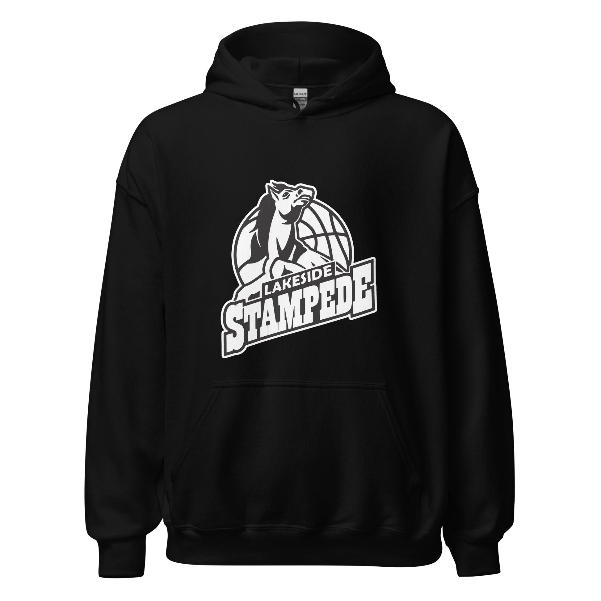 Classic | Hoodie | Lakeside Stampede | Basketball Mascot Logo