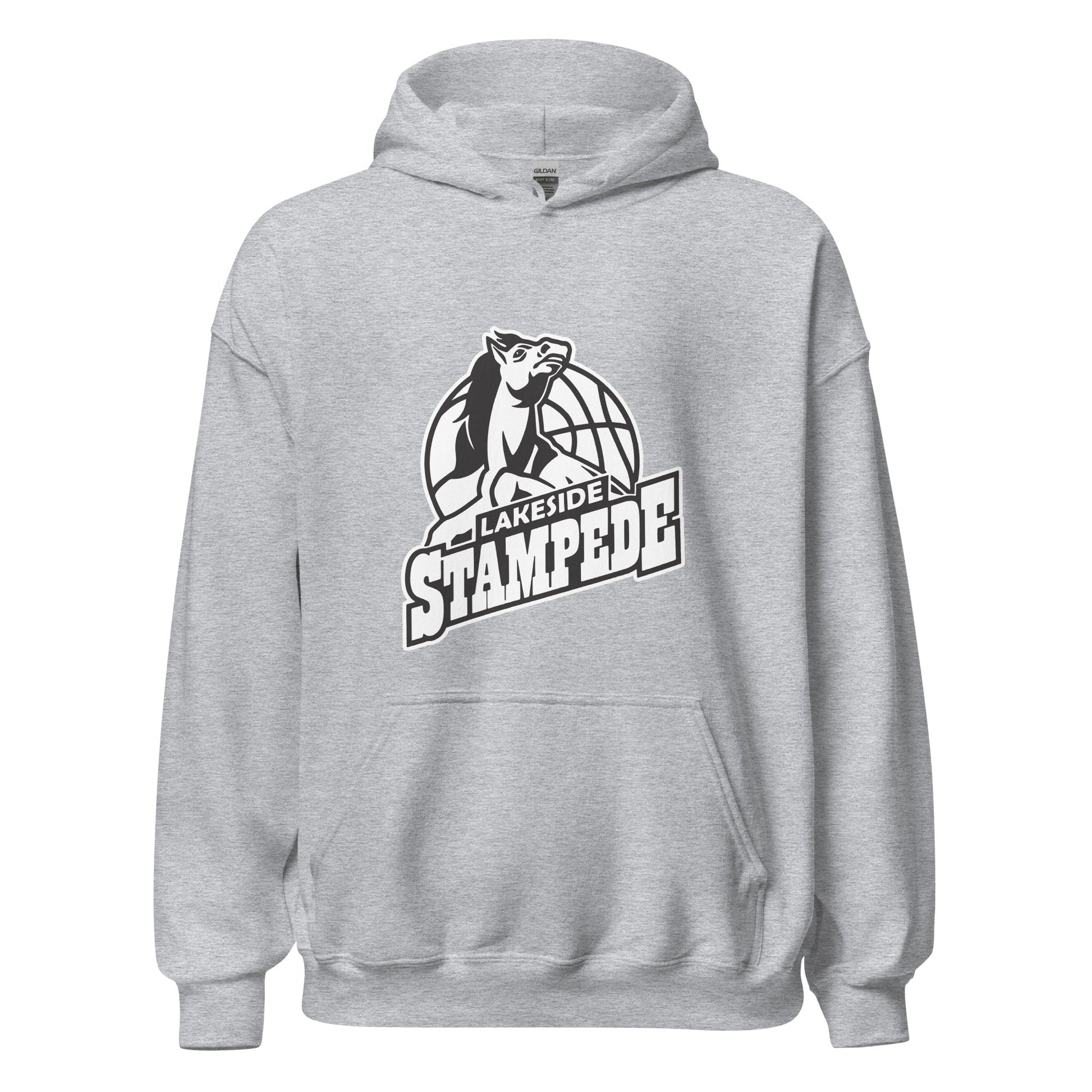 Classic | Hoodie | Lakeside Stampede | Basketball Mascot Logo