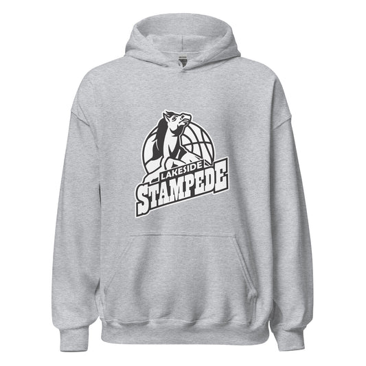 Classic | Hoodie | Lakeside Stampede | Basketball Mascot Logo