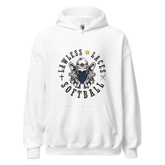 Classic | Hoodie | Lawless Laces Softball | Bandana Mascot Logo