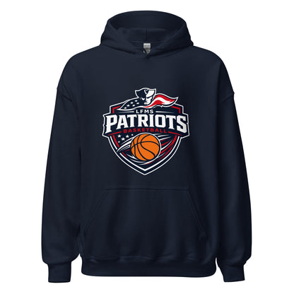 Classic | Hoodie | LFMS Athletics | Patriots Basketball Logo