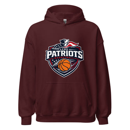 Classic | Hoodie | LFMS Athletics | Patriots Basketball Logo