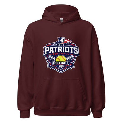 Classic | Hoodie | LFMS Athletics | Patriots Softball Logo