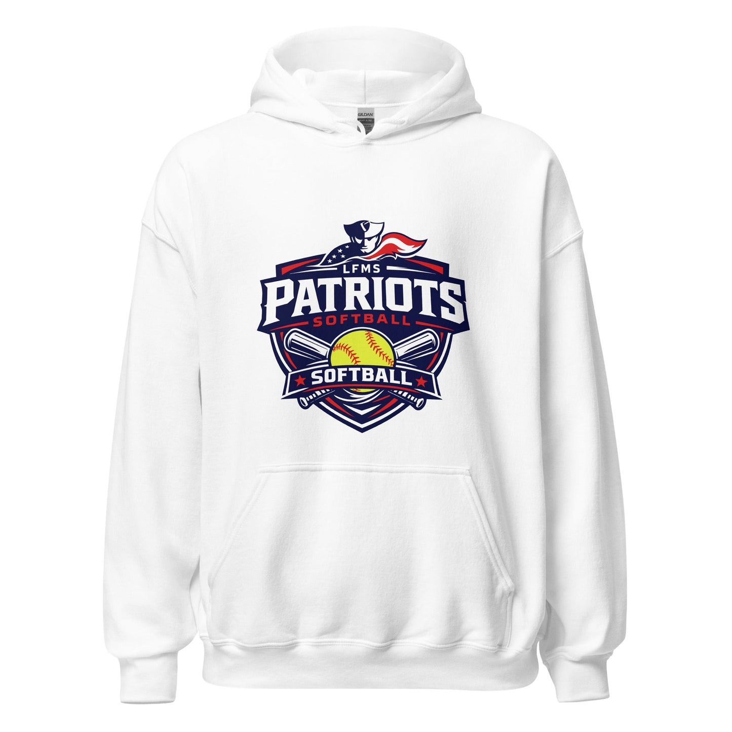 Classic | Hoodie | LFMS Athletics | Patriots Softball Logo