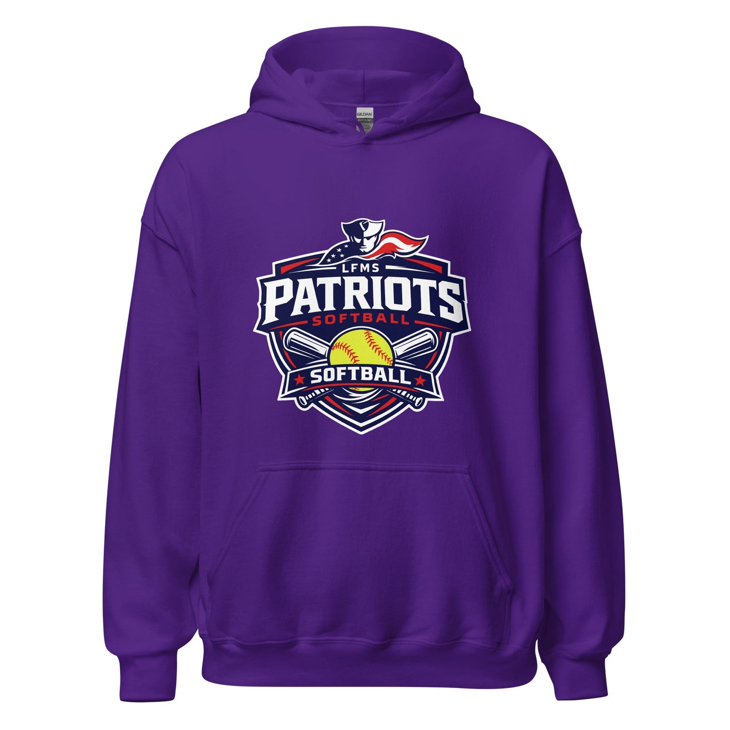 Classic | Hoodie | LFMS Athletics | Patriots Softball Logo