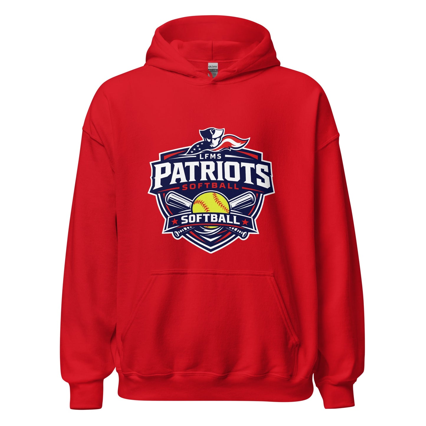Classic | Hoodie | LFMS Athletics | Patriots Softball Logo