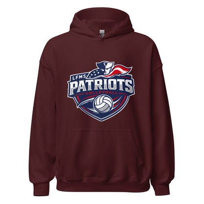 Classic | Hoodie | LFMS Athletics | Patriots Volleyball Logo