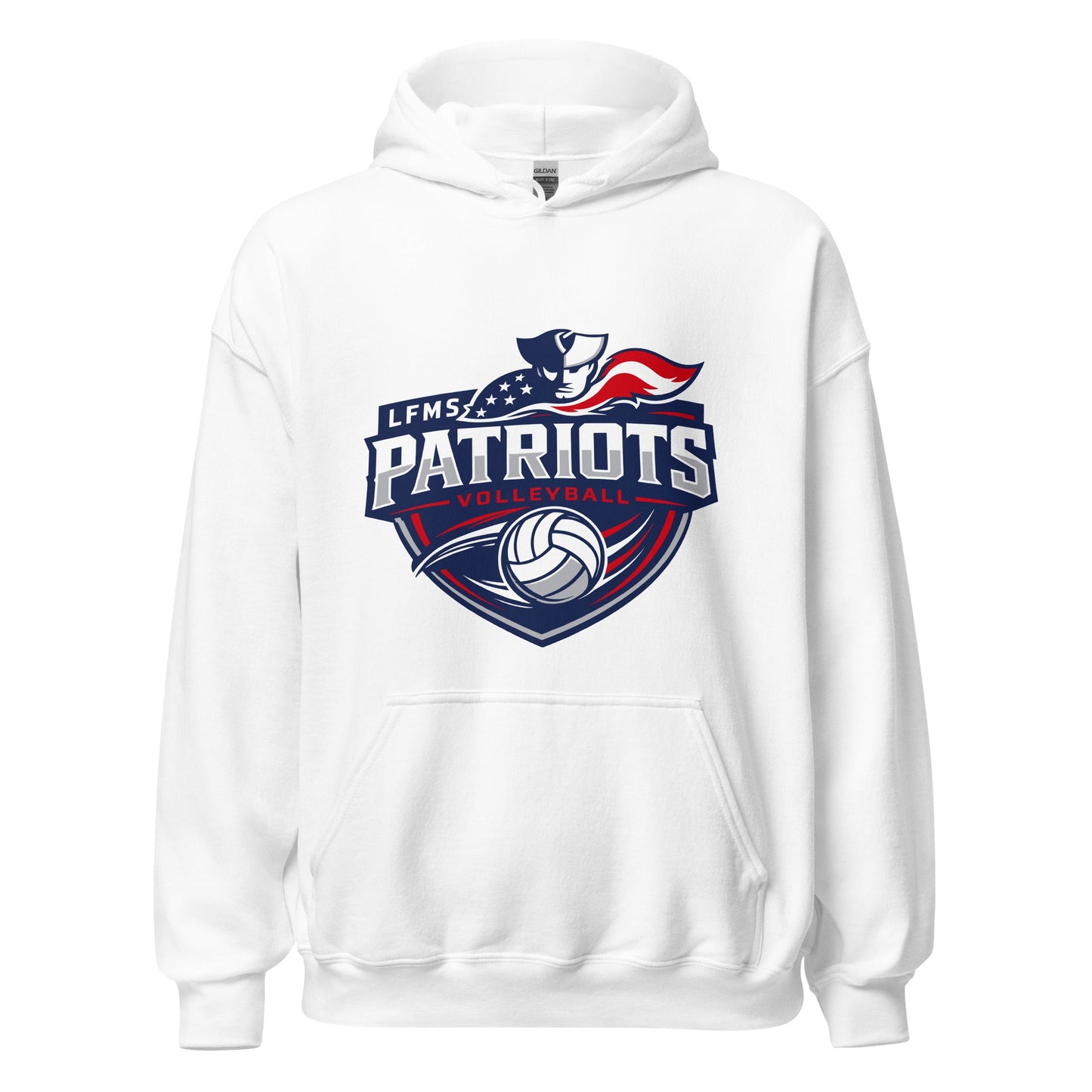 Classic | Hoodie | LFMS Athletics | Patriots Volleyball Logo