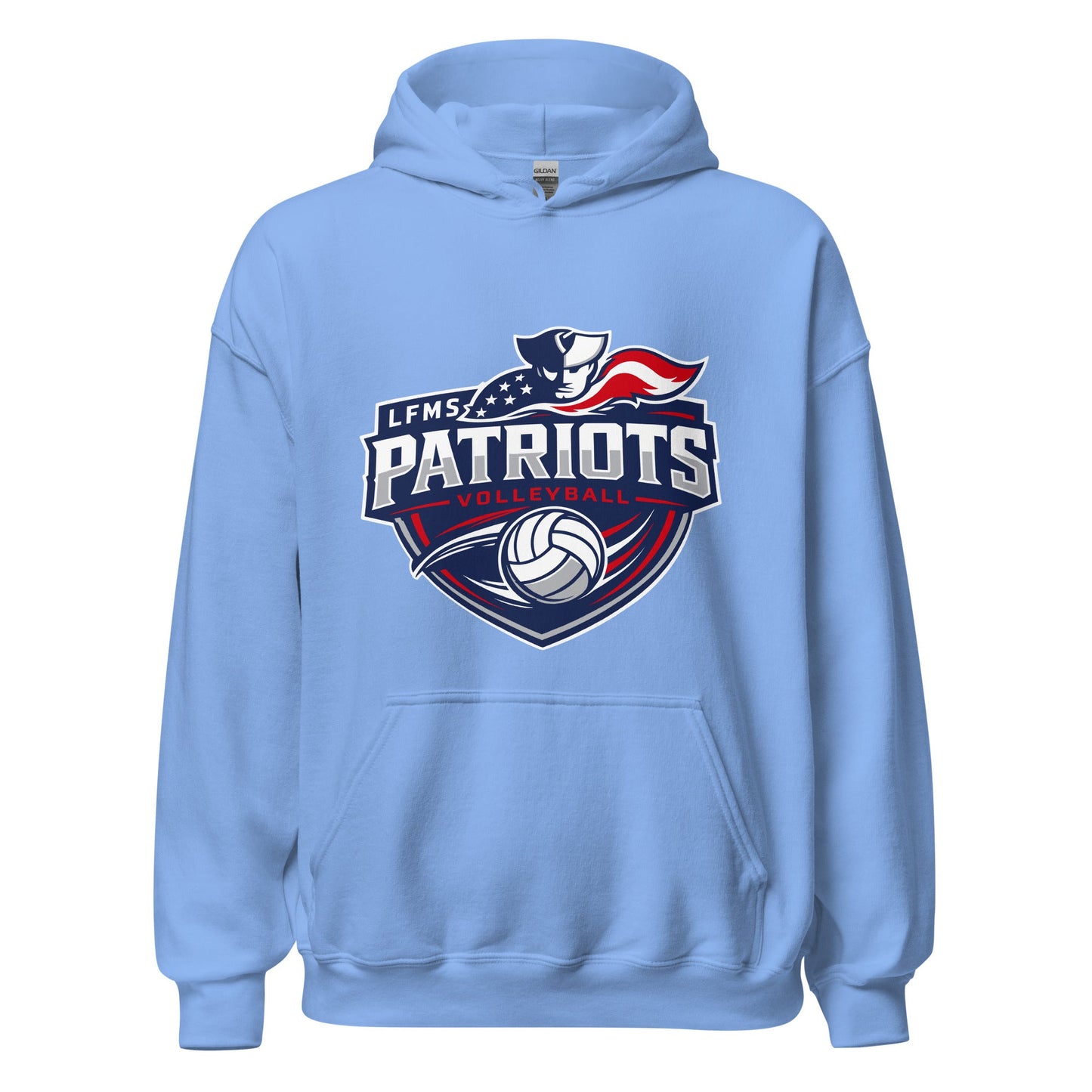 Classic | Hoodie | LFMS Athletics | Patriots Volleyball Logo