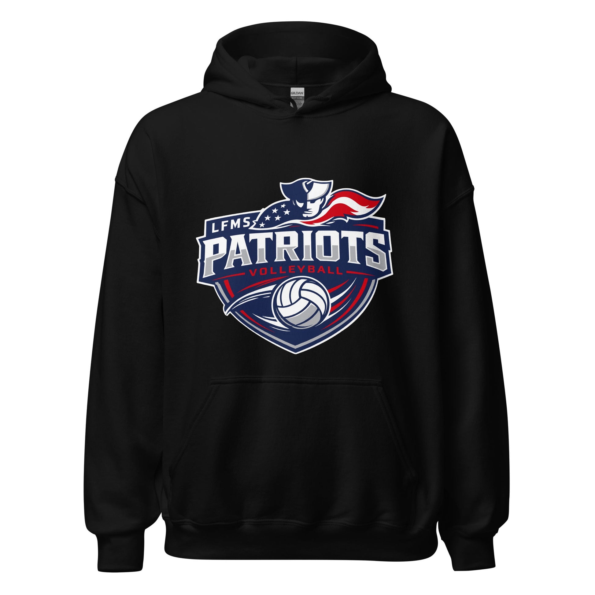 Classic | Hoodie | LFMS Athletics | Patriots Volleyball Logo
