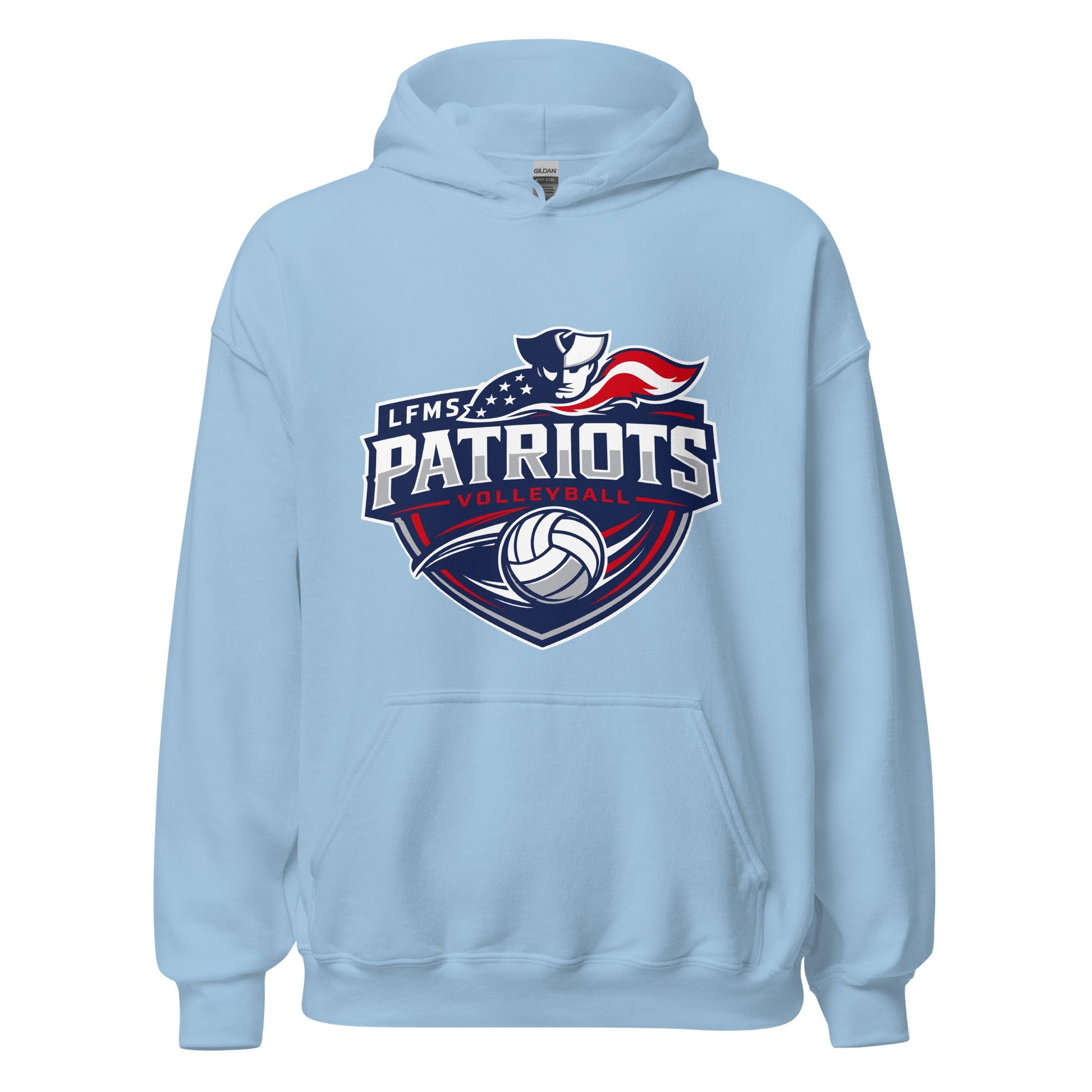 Classic | Hoodie | LFMS Athletics | Patriots Volleyball Logo