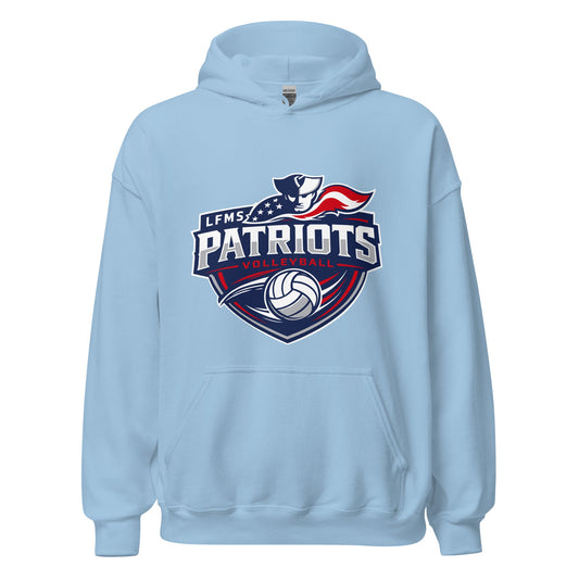 Classic | Hoodie | LFMS Athletics | Patriots Volleyball Logo