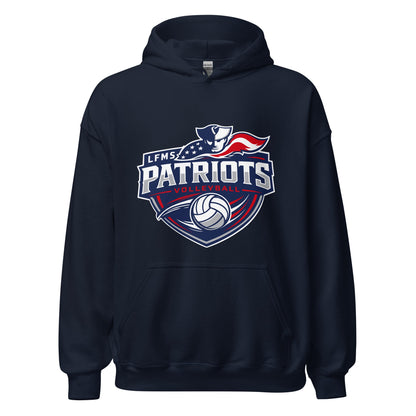 Classic | Hoodie | LFMS Athletics | Patriots Volleyball Logo