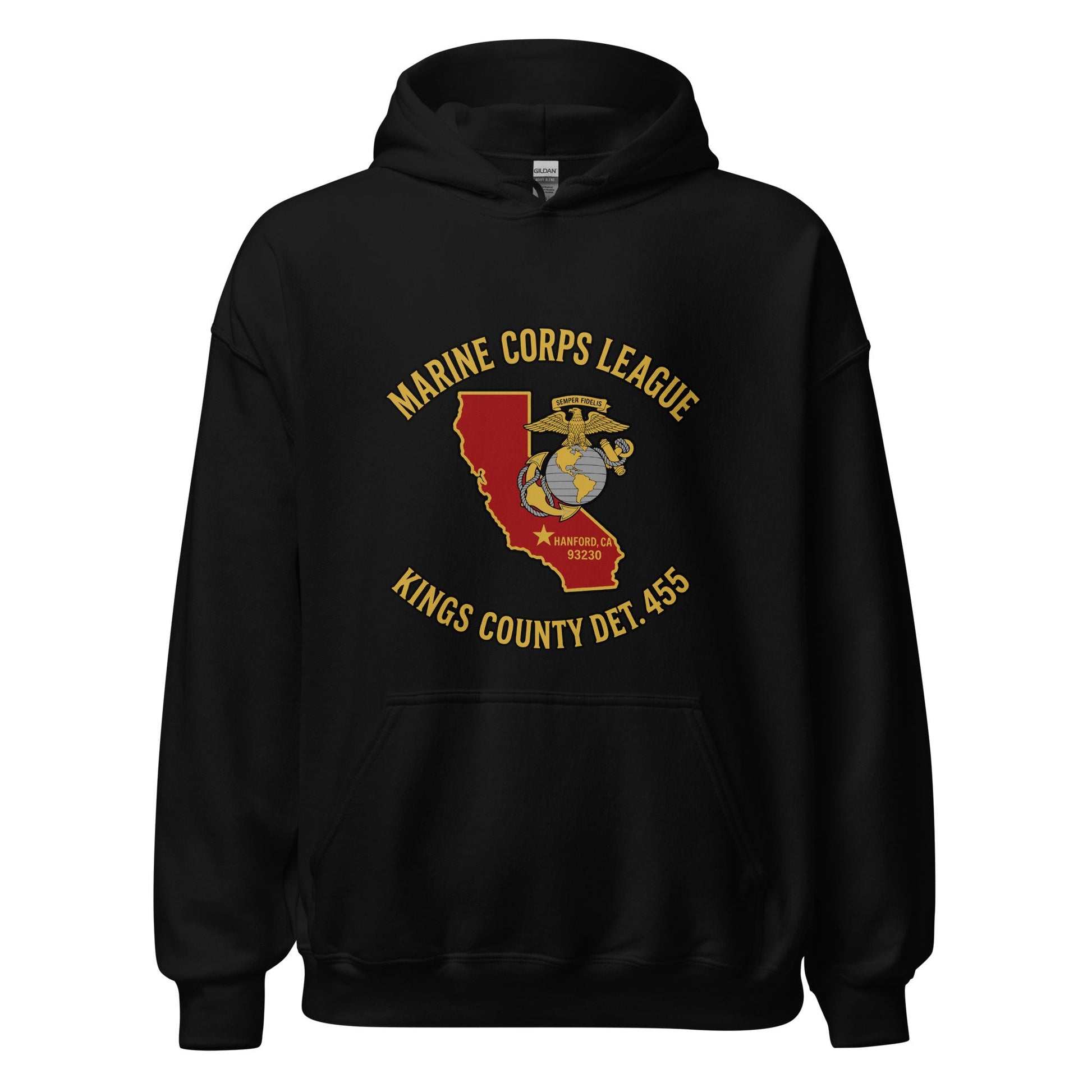 Classic | Hoodie | Marine Corps League kings County Det 455 | Crest Logo