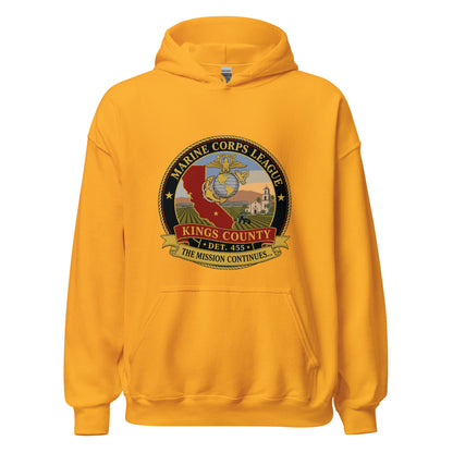 Classic | Hoodie | Marine Corps League kings County Det 455 | Shield Logo