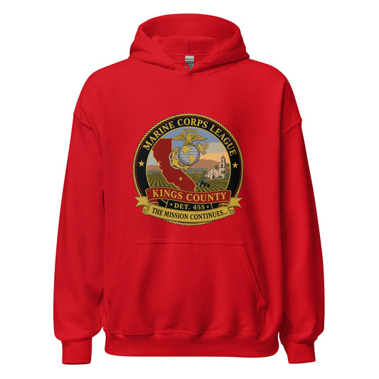 Classic | Hoodie | Marine Corps League kings County Det 455 | Shield Logo