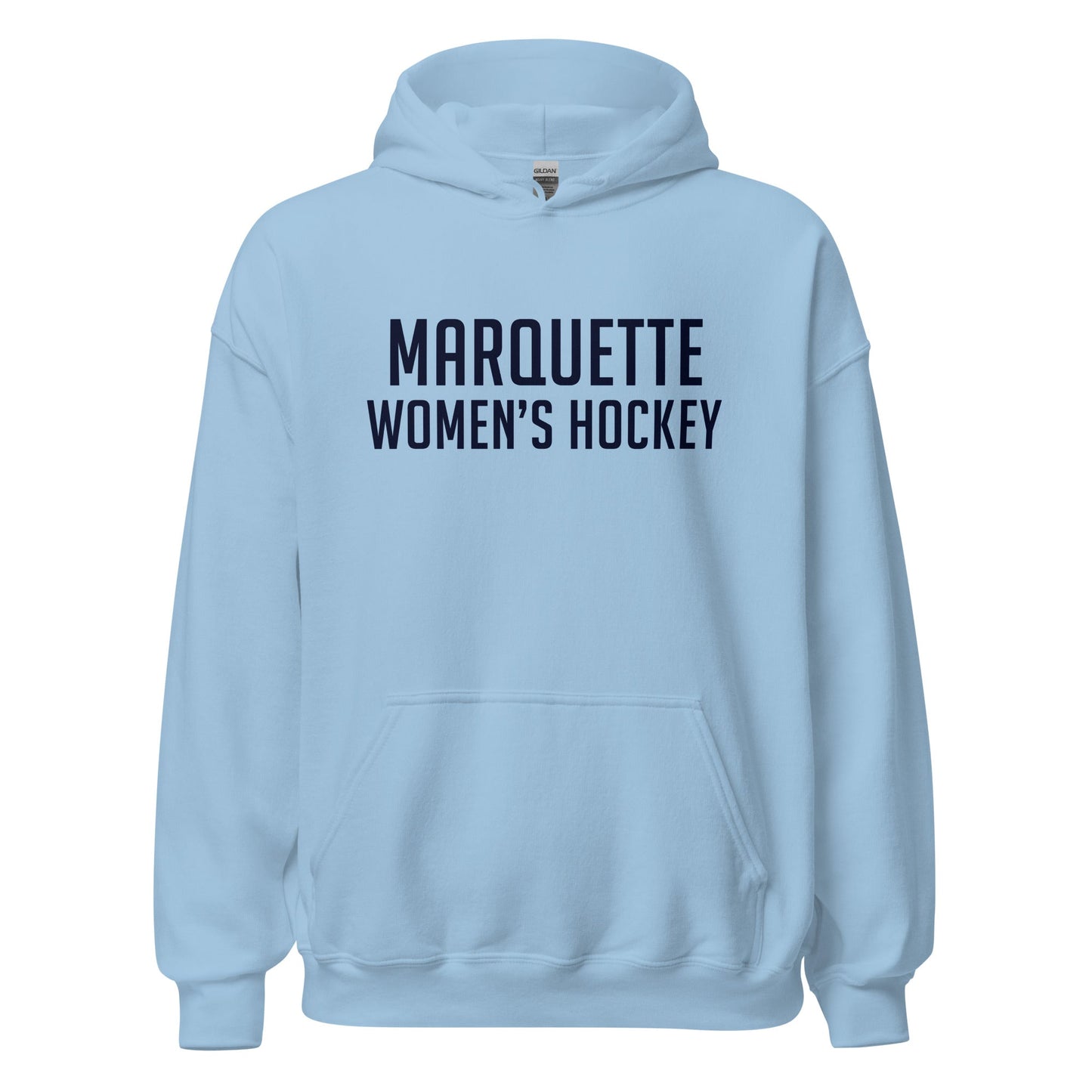 Classic | Hoodie | Marquette University Women's Hockey | Collegiate Front Logo