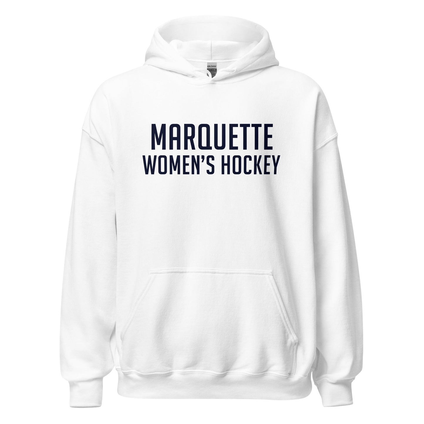 Classic | Hoodie | Marquette University Women's Hockey | Collegiate Front Logo