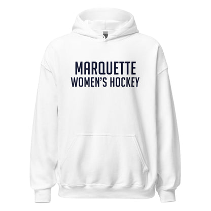 Classic | Hoodie | Marquette University Women's Hockey | Collegiate Front Logo