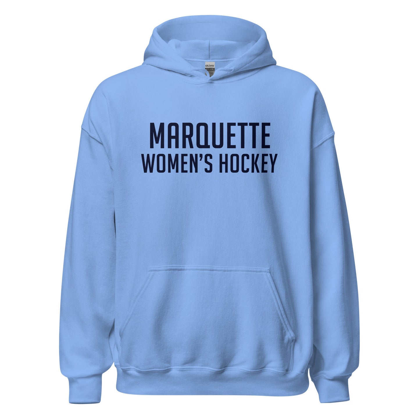 Classic | Hoodie | Marquette University Women's Hockey | Collegiate Front Logo