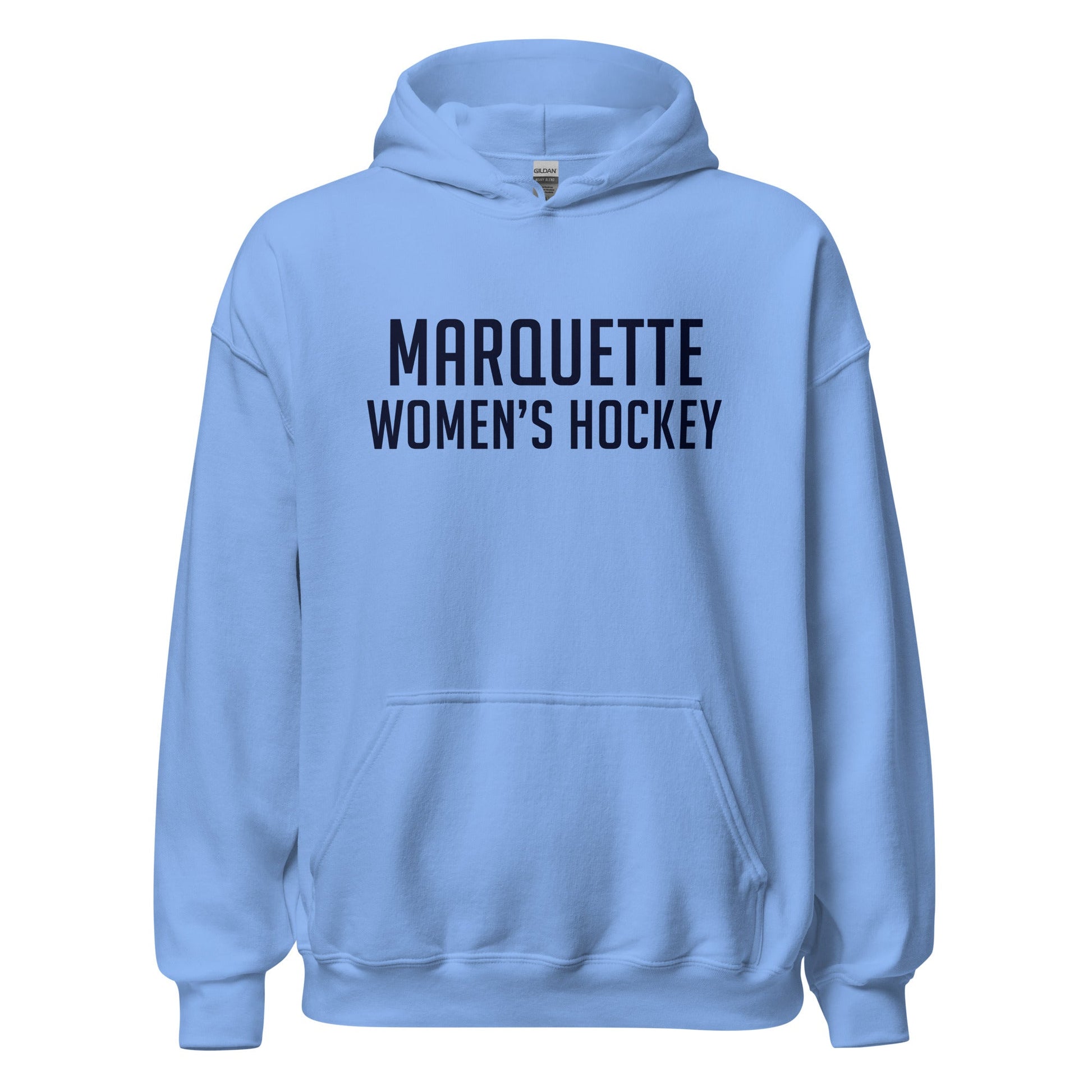 Classic | Hoodie | Marquette University Women's Hockey | Collegiate Front Logo
