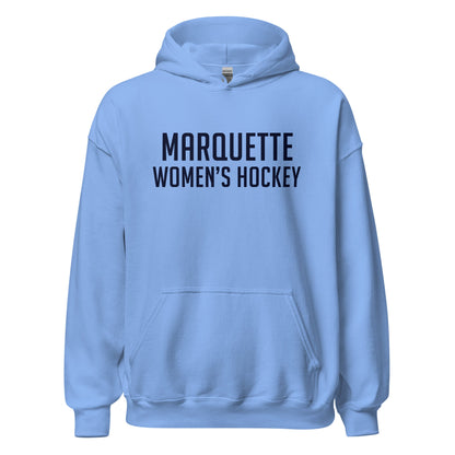 Classic | Hoodie | Marquette University Women's Hockey | Collegiate Front Logo