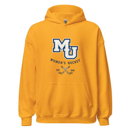 Classic | Hoodie | Marquette University Women's Hockey | Crest Logo