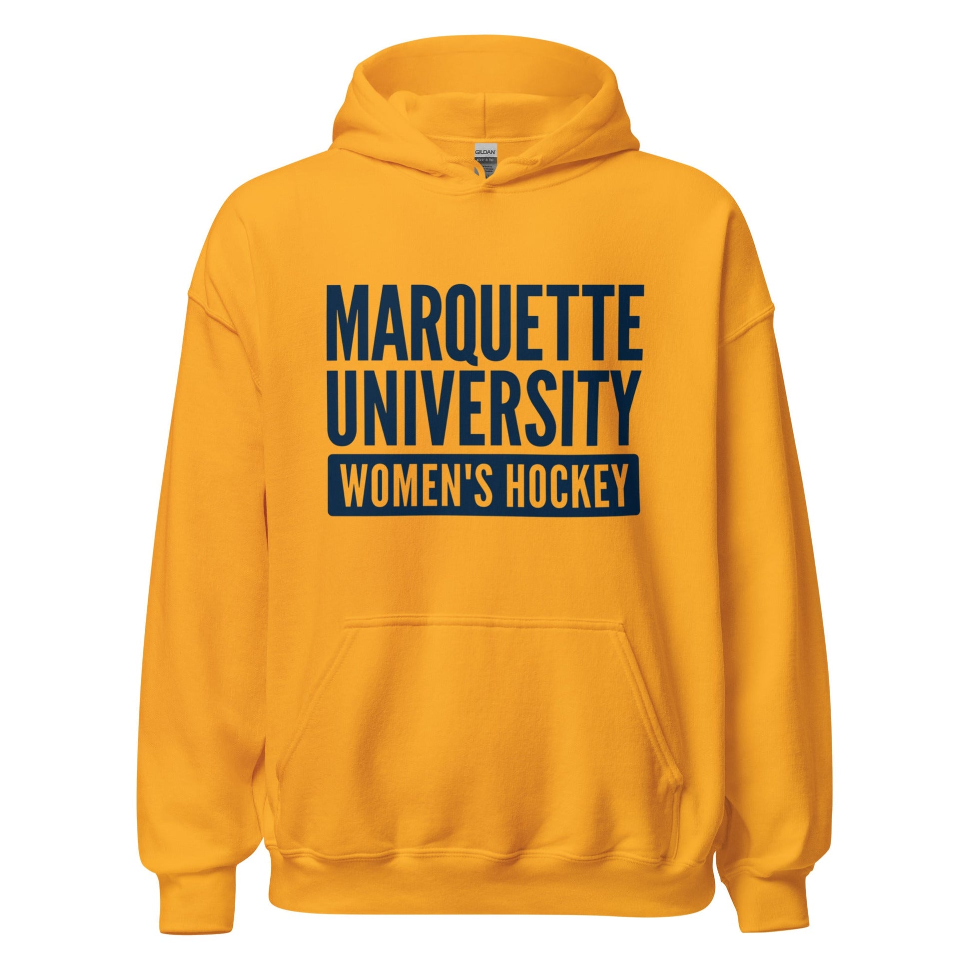 Classic | Hoodie | Marquette University Women's Hockey | Modern Script Logo