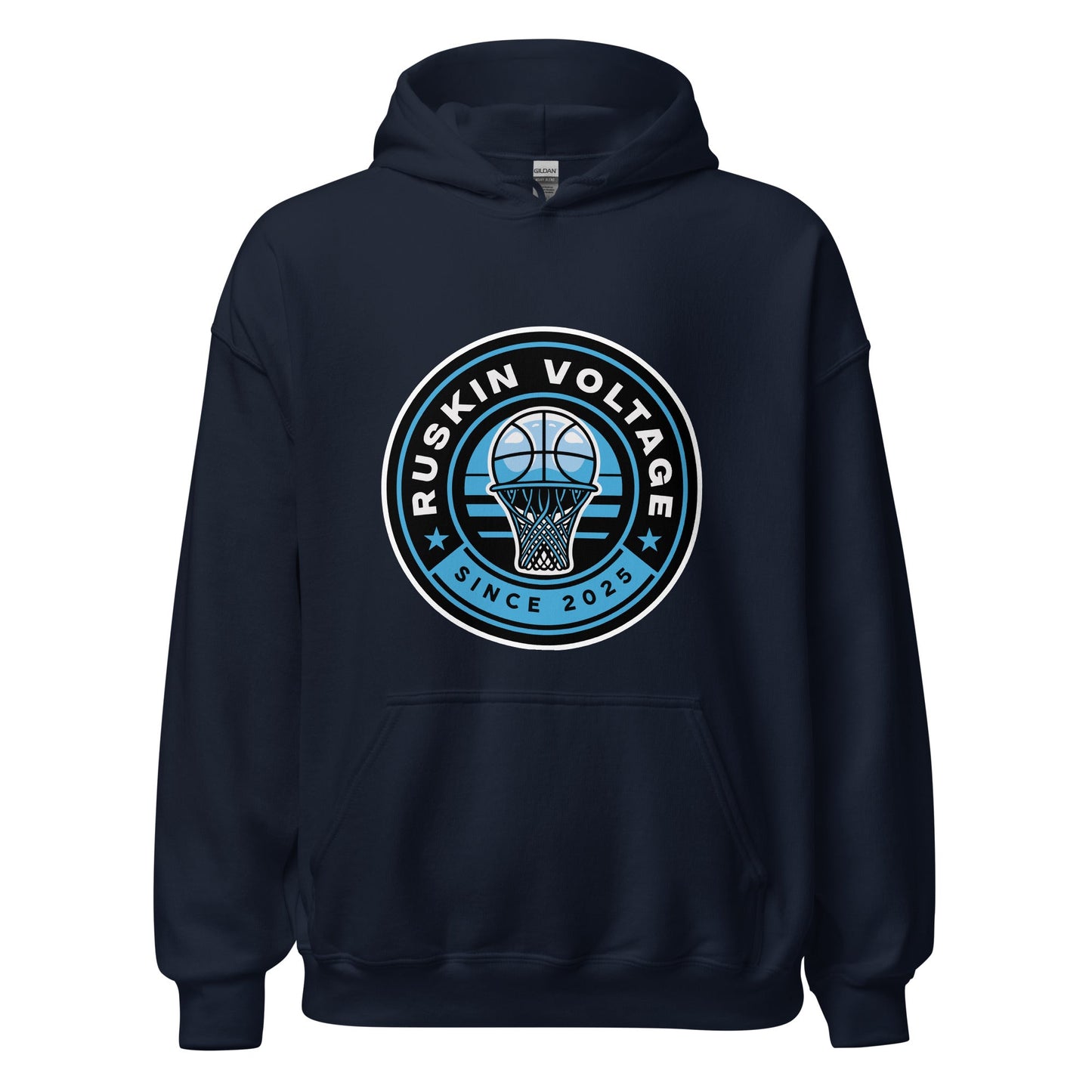 Classic | Hoodie | Maximum Voltage Athletics District | Hoop Crest Logo