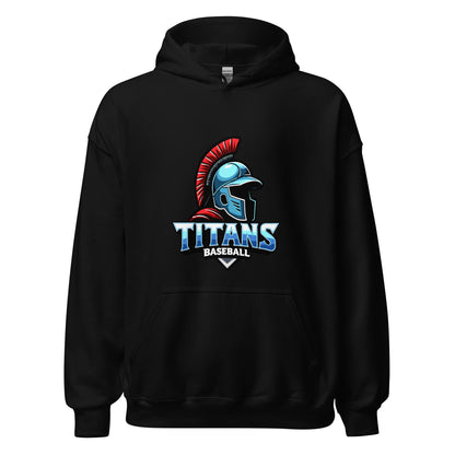 Classic | Hoodie | Mighty Titans Baseball | Crest Logo