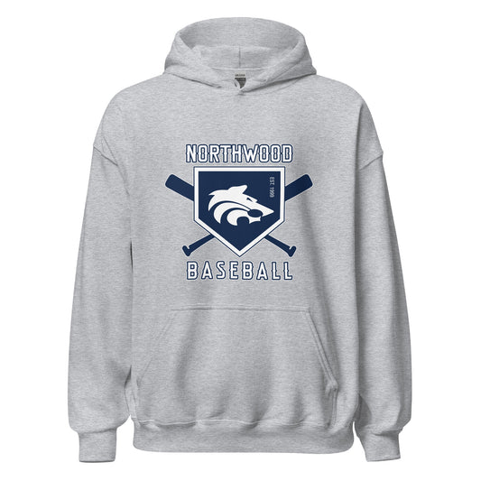 Classic | Hoodie | Northwood High School Baseball | Emblem Logo