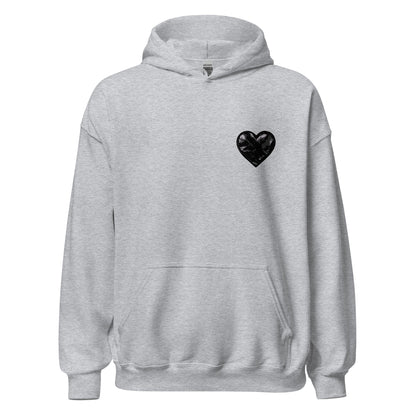 Classic | Hoodie | Obsidian Heartbeat | Heart Crest Logo